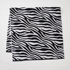 Полотенце махровое Этель ЧБ «Зебра», пестроткань, 70×130 см - Фото 2