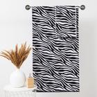 Полотенце махровое Этель ЧБ «Зебра», пестроткань, 70×130 см - Фото 5