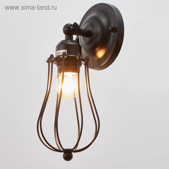 Бра 2403167/1 E27 40 Вт 12×12×29 см чёрный - Фото 1