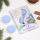 Набор чайных свечей ароматических "Рождество", 3,8х1,6 см, 3,5 ч, 12 г, 6 штук - Фото 1