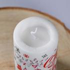 Свеча-цилиндр «С Новым годом!», 6×10 см, 30 ч, 227 г, графика - Фото 4