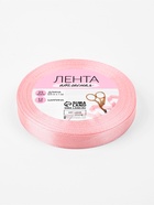 Лента атласная, 12 мм, 23±1 м, розовая №04 - Фото 2