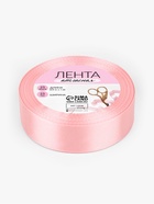 Лента атласная, 25 мм, 23±1 м, розовая №04 - Фото 2