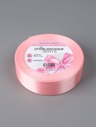 Лента атласная, 25 мм, 23±1 м, розовая №04 - Фото 4