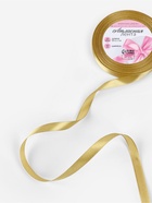 Лента атласная, 10 мм, 23±1 м, цвет золотой №204 - Фото 2