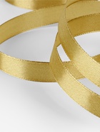Лента атласная, 12 мм, 23±1 м, цвет золотой №204 - Фото 4