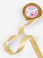 Лента атласная, 25 мм × 23±1 м, цвет золотой №204 - Фото 2