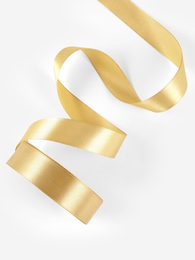 Лента атласная, 25 мм ? 23±1 м, цвет золотой №204 (комплект 2 шт)