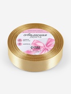 Лента атласная, 25 мм × 23±1 м, цвет золотой №204 - Фото 5