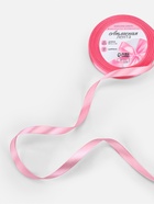 Лента атласная, 10 мм, 23±1 м, нежно-розовая - Фото 2