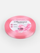 Лента атласная, 10 мм, 23±1 м, нежно-розовая - Фото 5