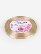 Лента атласная, 6 мм, 23±1 м, тёмно-бежевая №123 - Фото 5