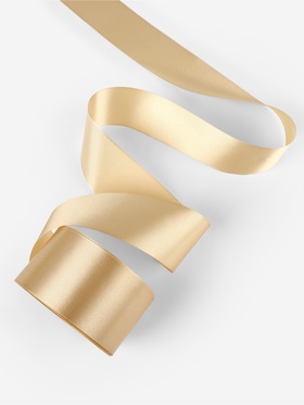 Лента атласная, 50 мм, 23±1 м, тёмно-бежевая №123