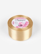 Лента атласная, 50 мм, 23±1 м, тёмно-бежевая №123 - Фото 3