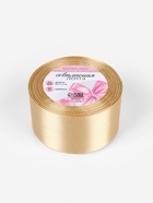 Лента атласная, 50 мм, 23±1 м, тёмно-бежевая №123 - Фото 4