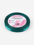 Лента атласная, 10 мм, 23±1 м, зелёная №126 - Фото 4