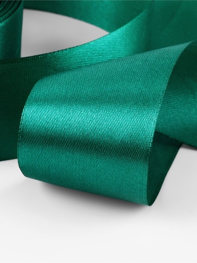 Лента атласная, 40 мм, 23±1 м, зелёная