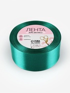 Лента атласная, 40 мм, 23±1 м, зелёная 5052115 - фото 319860380
