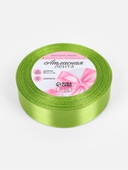 Лента атласная, 25 мм, 23±1 м, светло-зелёная №184 - Фото 5