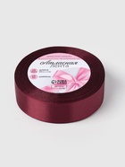 Лента атласная, 25 мм, 23±1 м, бордовая №165 - Фото 5