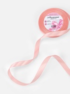 Лента атласная, 12 мм, 23±1 м, цвет розовое золото - Фото 2