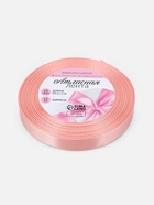 Лента атласная, 12 мм, 23±1 м, цвет розовое золото 5052130