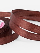 Лента атласная, 12 мм × 23 ± 1 м, цвет шоколадный №31 - Фото 4
