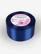 Лента атласная, 50 мм, 23±1 м, тёмно-синяя №38 - Фото 5