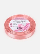 Лента атласная, 12 мм, 23±1 м, пастельно-розовая - Фото 5