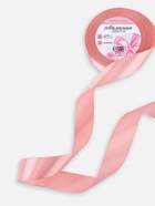 Лента атласная, 25 мм, 23±1 м, пастельно-розовая - Фото 2