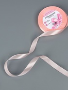 Лента атласная, 12 мм, 23±1 м, пастельно-розовая - Фото 2