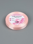 Лента атласная, 12 мм, 23±1 м, пастельно-розовая - Фото 5