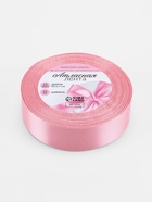 Лента атласная, 25 мм, 23±1 м, пастельно-розовая - Фото 5