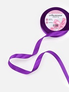 Лента атласная, 12 мм, 23±1 м, фиолетовая №34 - Фото 2