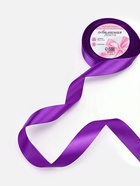 Лента атласная, 25 мм, 23±1 м, фиолетовая №34 - Фото 2