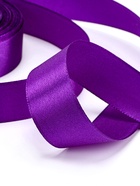 Лента атласная, 25 мм, 23±1 м, фиолетовая №34 - Фото 4