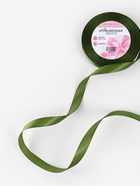 Лента атласная, 12 мм × 23±1 м, насыщенно-зелёный №113 - Фото 2