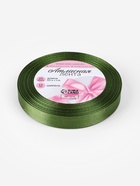 Лента атласная, 12 мм × 23±1 м, насыщенно-зелёный №113 - Фото 5
