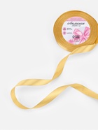 Лента атласная, 12 мм, 23±1 м, золотисто-бежевая №186 - Фото 2