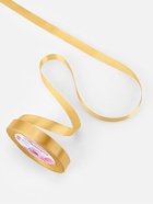 Лента атласная, 12 мм, 23±1 м, золотисто-бежевая №186 - Фото 3