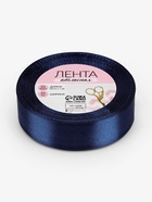 Лента атласная, 25 мм, 23±1 м, синяя №120 - Фото 5