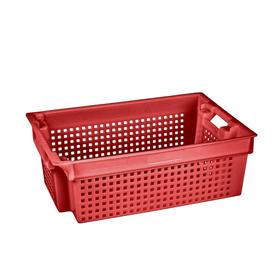Ящик пластиковый, 102-1П, 60х40х20см, красный