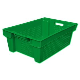 Ящик пластиковый, 102П, 60х40х20см, зеленый