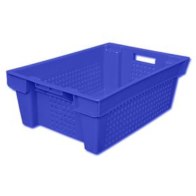 Ящик пластиковый, 102П, 60х40х20см, синий