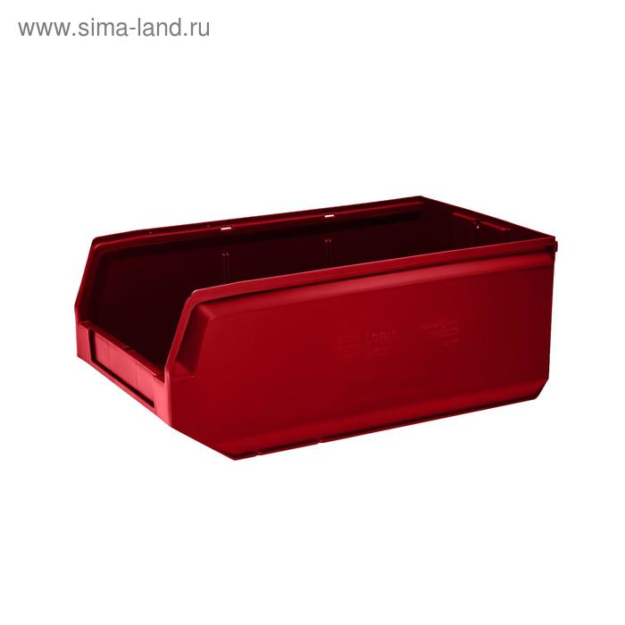 Ящик полимерный многооборотный, 22.406, 50х30х20см, красный