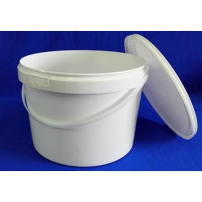 Ведро пластиковое 5 л, ВП5 (пластиковая ручка), 23×23×16.2 см, цвет белый