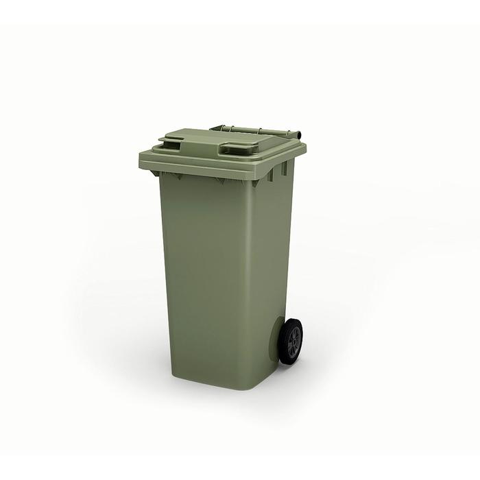 Передвижной мусорный контейнер 120л., МКА-120, 93,7х55,5х48см, зеленый