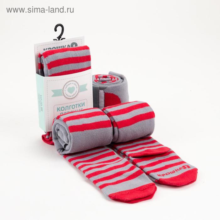 Колготки Крошка Я "Мишка", серый, рост 86-92 см - Фото 1