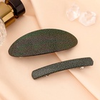 Заколка - автомат для волос Выбражулька «Чёрная лава», набор 2 шт.: 9 см, 7.5 см - Фото 2