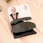 Заколка - автомат для волос Выбражулька «Чёрная лава», набор 2 шт.: 9 см, 7.5 см - Фото 4